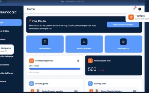 Neurocalc lança plataforma e aplicativo inéditos que unem Inteligência Artificial em imagens e gamificação para a rotina médica
