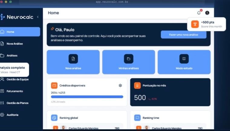 Neurocalc lança plataforma e aplicativo inéditos que unem Inteligência Artificial em imagens e gamificação para a rotina médica