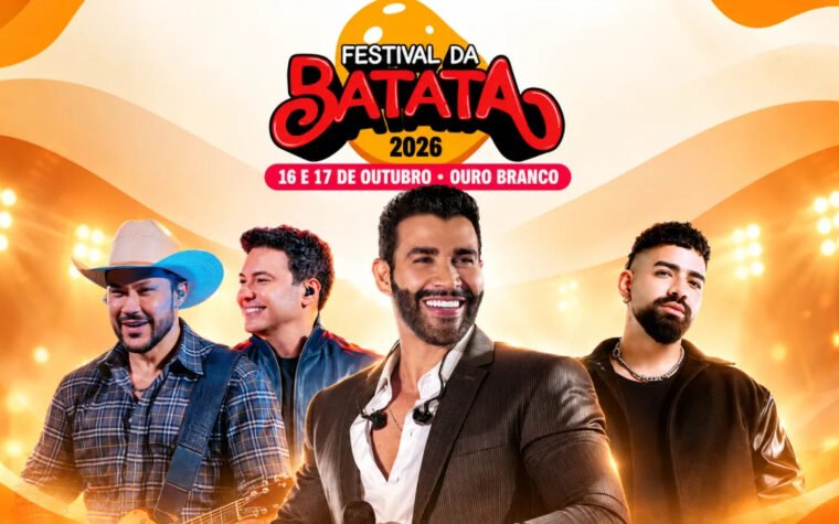 Gusttavo Lima leva ao 40º Festival da Batata o guindaste que virou marca registrada de seus shows